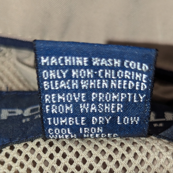 Polo Golf Polo Ralph Lauren Jacket Men's XXL Khaki Tan Half Zip Mesh Lined - Picture 5 of 8